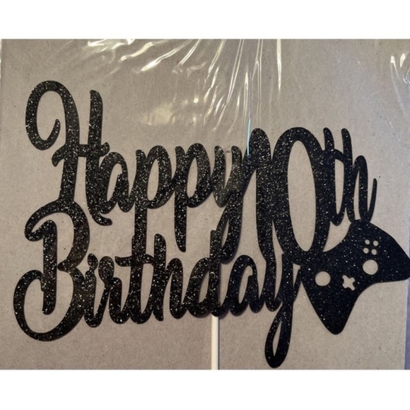 Video Game Happy 10th Birthday Cake Topper For Boy 10 Years Old Gamer Birthday - Picture 1 of 2